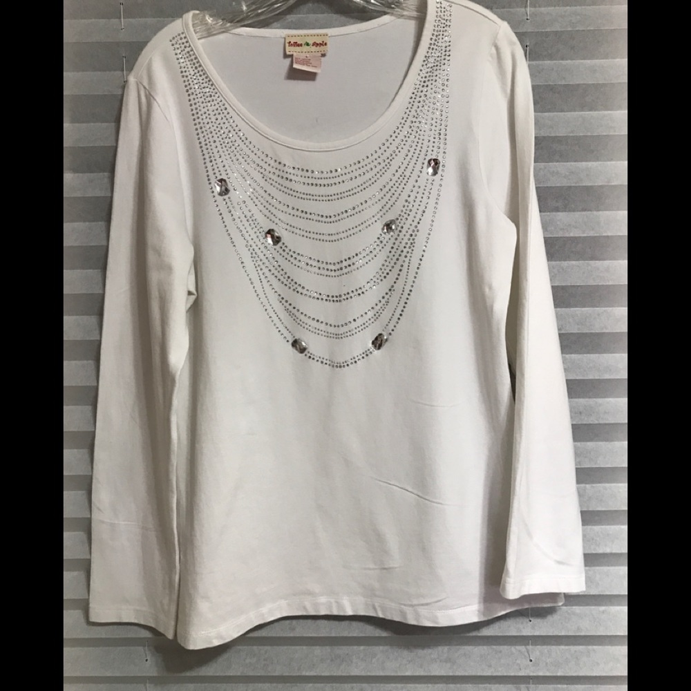 TOFFEE APPLE amazing long sleeved top w/ stones